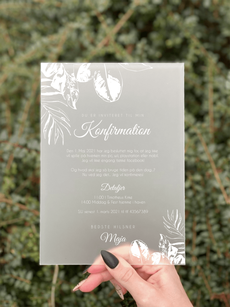 Jungle invitation konfirmation