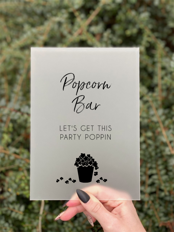 simplicity popcorn bar skilt dreng konfirmation